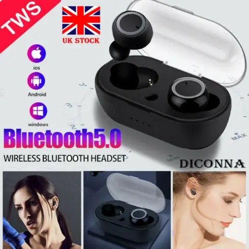 

Wireless Bluetooth 5.0 Earbuds Headset Twins In-Ear Stereo Gaming Sport Mini Earphone for Samsung ISO Andriod waterproof