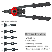 Riveter Riveter Nut Gun Blind AUTO Nut Tool Heavy Hand Inser Rivet Nut Tool Manual Mandrels M3 M4 M5 M6 M8 Hand Tool Riveter Riveter Nut Gun Blind AUTO Nut Tool Heavy Hand Inser Rivet Nut Tool Manual Mandrels M3 M4 M5 M6 M8 Hand Tool