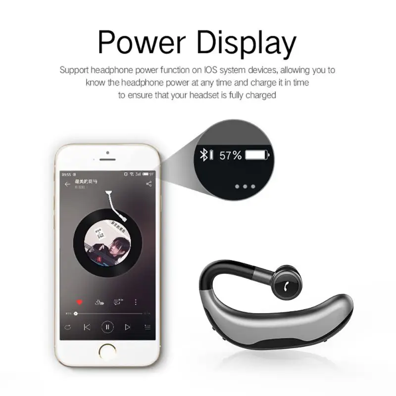 F600 Handsfree IPX7 Waterproof Bluetooth 4 1 Eardphone With Mic Voice Control Wireless Bluetooth Headset 200H Standby