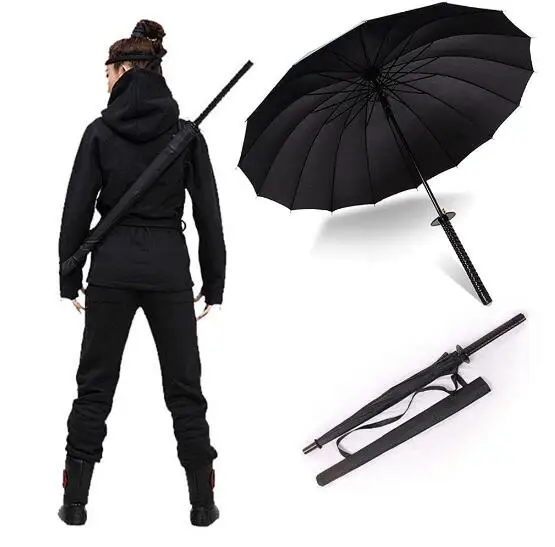 Зонт унисекс в японском стиле с длинной ручкой 8/16/24 ребер|Зонтики| |