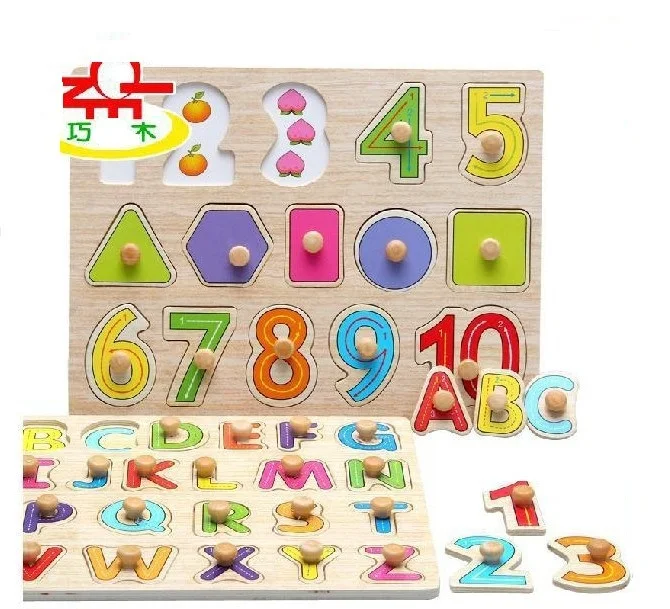 

Montessori materials Children Preschool Teaching Aids Counting Stacking Board Wooden Math Toys panel Brinquedos W014