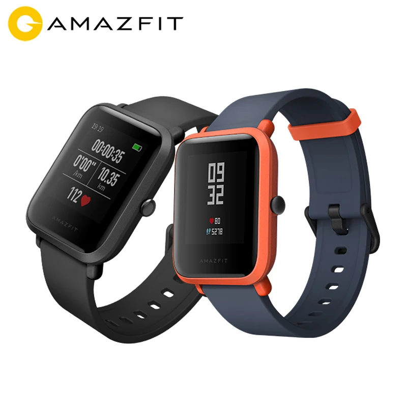 

English Version Huami Amazfit Bip Smart Watch Always-on Screen 32g Ultra-Light IP68 Waterproof GPS Watch Heart Rate