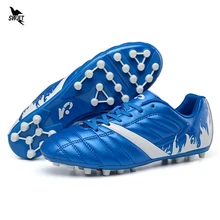 30-44 Новые мужские сникерсы длинный шип футбольные бутсы для твёрдой площадки Superfly AG Futsal бутся для газона спортивные кроссовки