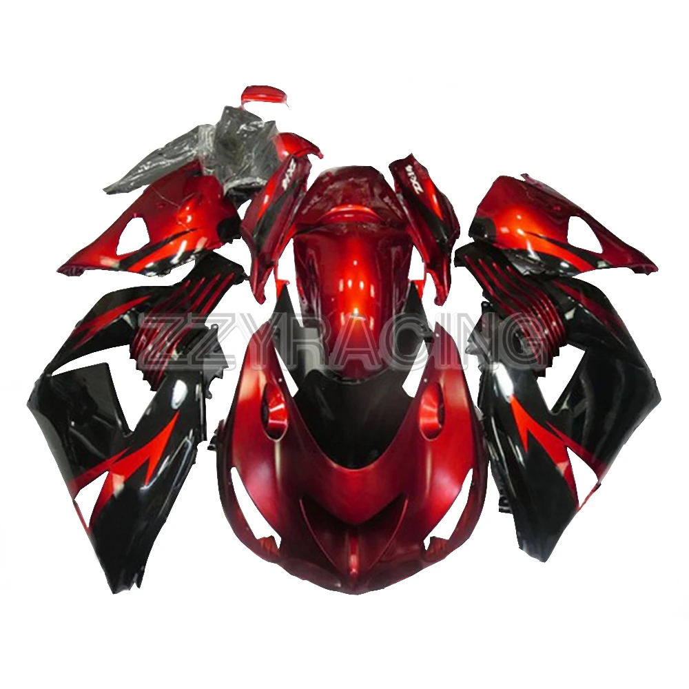 

Injection Fairings Kits for Kawasaki ZX14R 2006 - 2011 Year Complete ZZ-R1400 06 - 11 ABS Plastic Motorbike Body Work Red Black