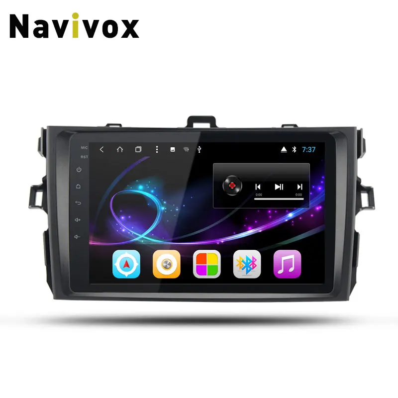 

Navivox 8" 2din Android 8.1 Car Multimedia Player DVD GPS Navigation 8 Core For Toyota Corolla 2007-2011 Wifi/BT/3G/4G (No DVD )