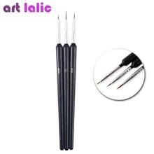 3 шт./1 набор тонкие кисти для ногтей|nail liner|nail pennail brush nail art