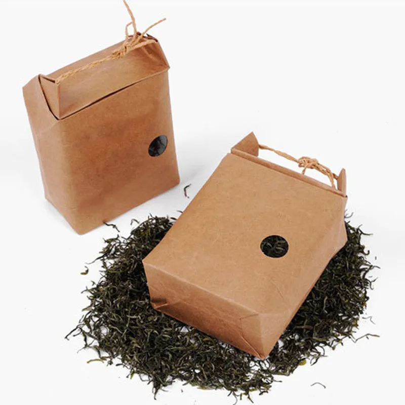 300pcs rice paper packaging/Tea packaging cardboard paper bag/weddings kraft paper bag Food Storage Standing Paper Packing Bag