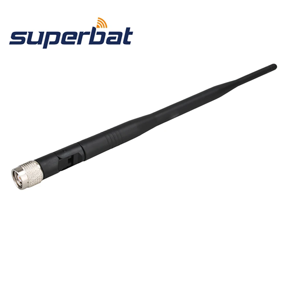 Superbat 2,4 GHz 5.5dB Omni wifi антенна RP-TNC штекер для беспроводной маршрутизатор WLAN PCI карта Всенаправленная резиновая антенна усилитель