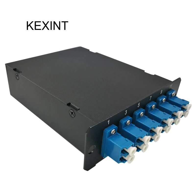 

KEXINT Fiber MTP singlemode box 12 Fiber MTP/MPO to Quad LC Singlemode Cassette