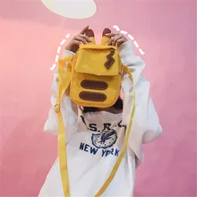 Пикачу мультфильм шаблон косые одно плечо пакет INS Мини Грудь пакет девушки 'телефон пакет