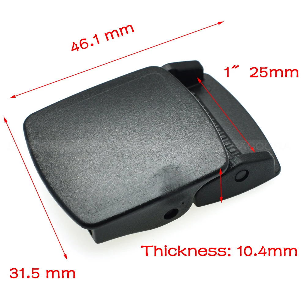 25mm Plastic Belt Buckle Cam Buckle Webbing Backpack Slide Toggle Clip Clasp Travel Suitcase ...