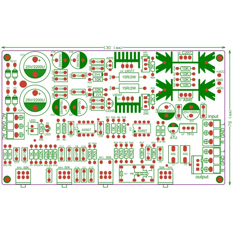 Lusya класс А Собранный классический предусилитель AD827JN предусилитель DIY/готовая плата DC/AC12-17V