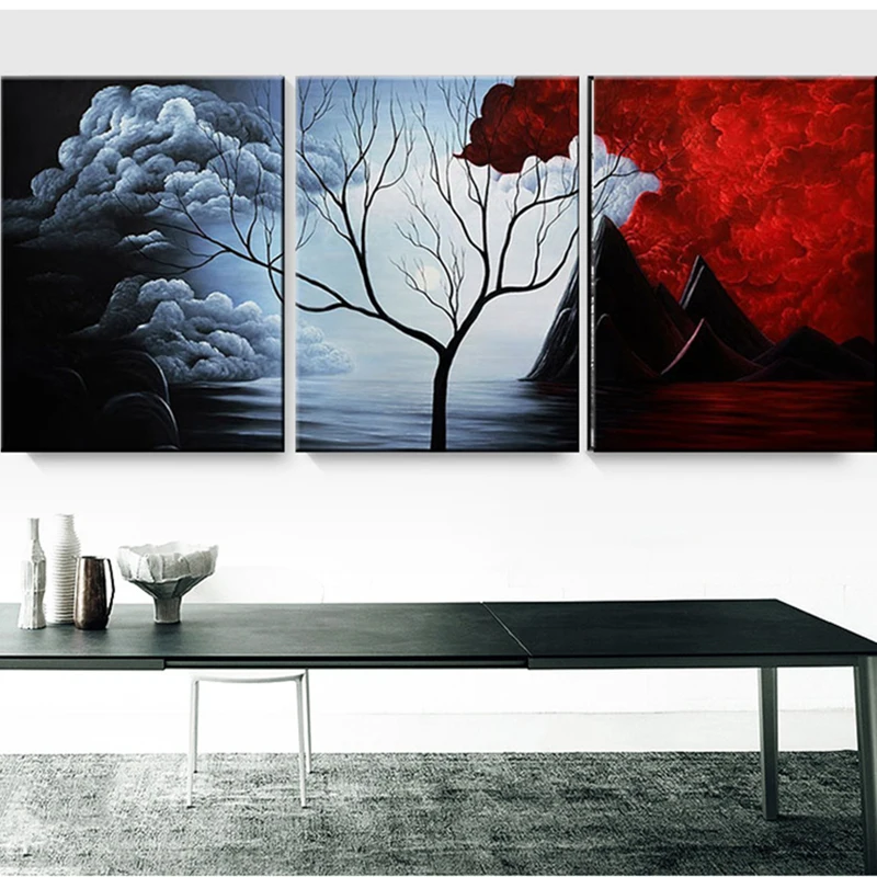 

DIY 5D Abstract Tree Cloud Diamond Embroidery Painting Mosaic Landscape Full Drill Round Diamond Picture Cross Stitch Picture