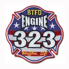 Этикетки для одежды, рельефные нашивки для вышивки, 3 дюйма, термоусадочные накладки, от производителя