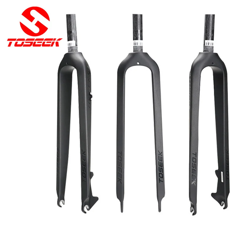 Baratos TOSEEK completo fibra de carbono montaña bike fork bicicleta Disco Duro freno 26 ER 29 pulgadas mtb bicicleta accesorios