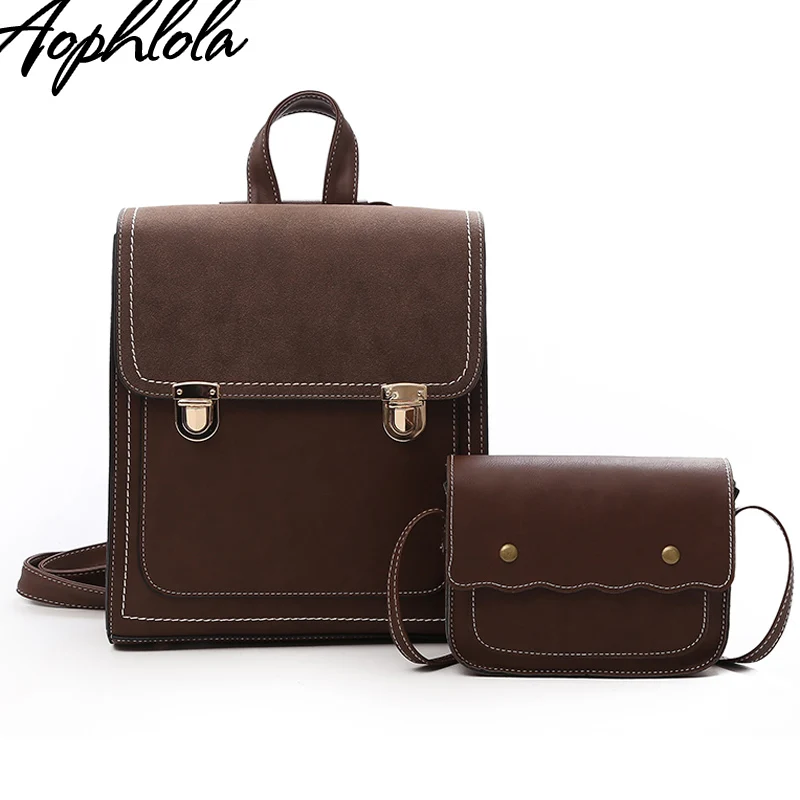 Women PU Leather Backpack Female Set Fashion Rucksack Brand Designer Vintage Shoulder Bag Mochila Escola School Backpack Mochila Women PU Leather Backpack Female Set Fashion Rucksack Brand Designer Vintage Shoulder Bag Mochila Escola School Backpack Mochila