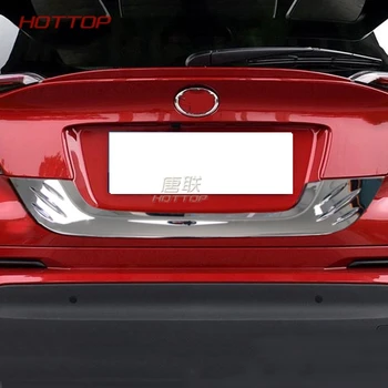 

Fit for Toyota C-HR CHR 2017 2018 Rear License Plate Trunk Trim Cover Molding ABS Chrome Car Accessories