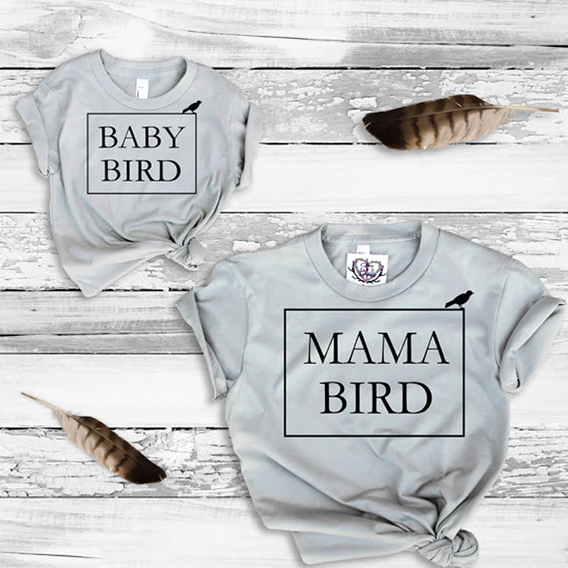 

Family Matching T shirt Mother And Daughter Son mommy and me clothes Summer Casual Short Sleeve tshirt Cute Cotton Tee Outfits
