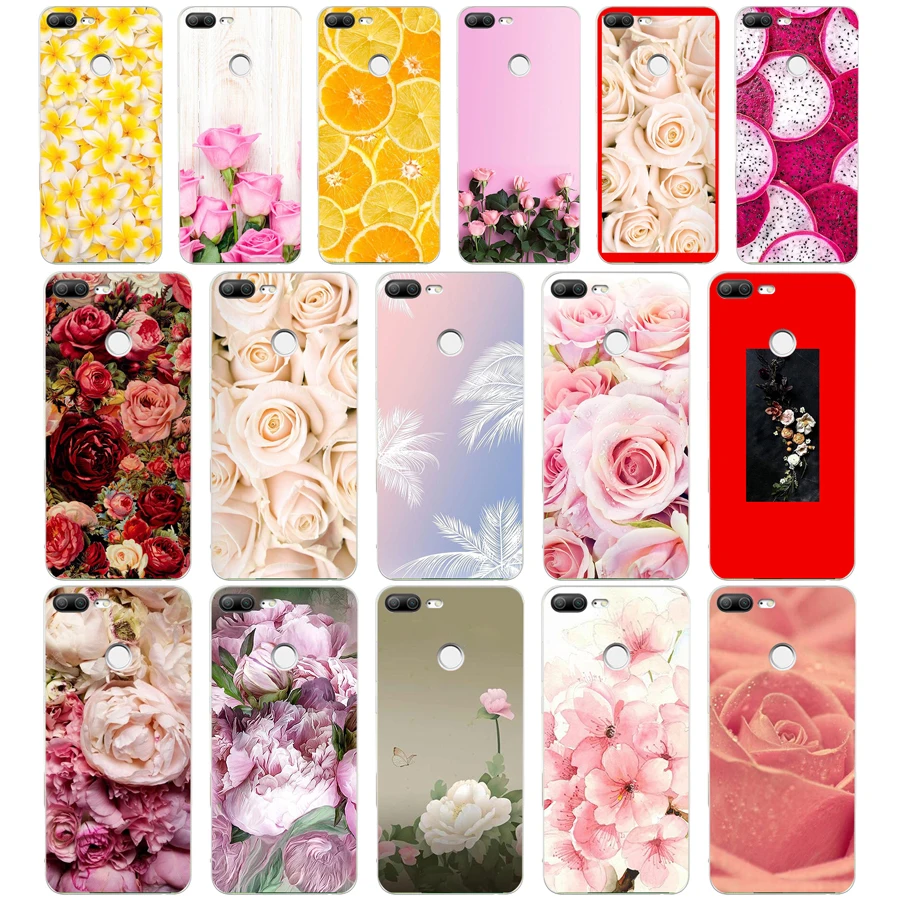 

Pretty Peony Daisy Sunflower Rose Plants Flower Soft Silicone Tpu Cover phone Case for huawei Honor 9 Lite 10 p 9 10 lite case