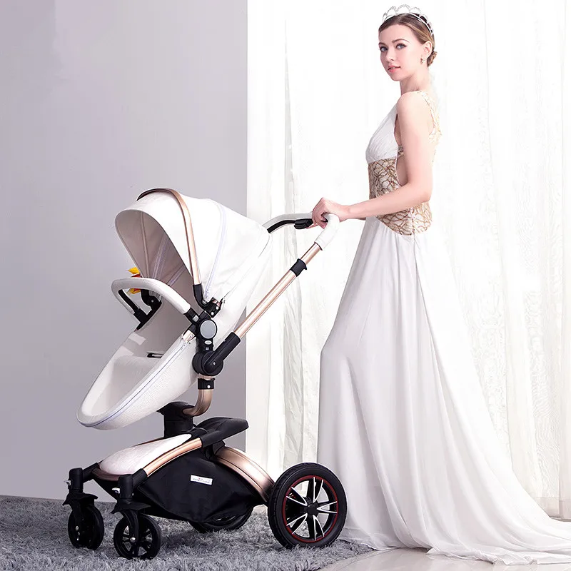 

Multifunctional Portable Baby Strollers 3 in 1 Folding Baby Carriage European Prams High Landscape Kinderwagen Newborn Stroller