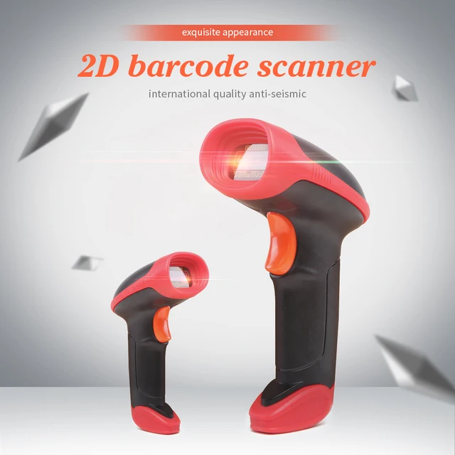 Wire 1D/2D Barcodes Scanner Handheld Document Scanner CMOS Sensor USB