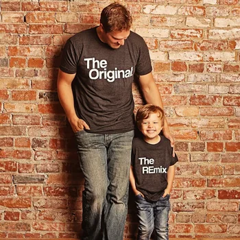 

Father Son Boys Kids T Shirts Family Matching Outfits Letter Family Look Matching Clothes Short Sleeve Tops Family Costumes