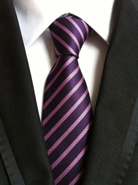 Новинка года, брендовые шелковые мужские галстуки, галстук на шею, 20 стильных галстуков в полоску для мужчин, деловой Свадебный костюм жаккардовый плетеный галстук Corbatas