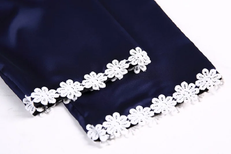 dark blue silk like sleepwear (3)