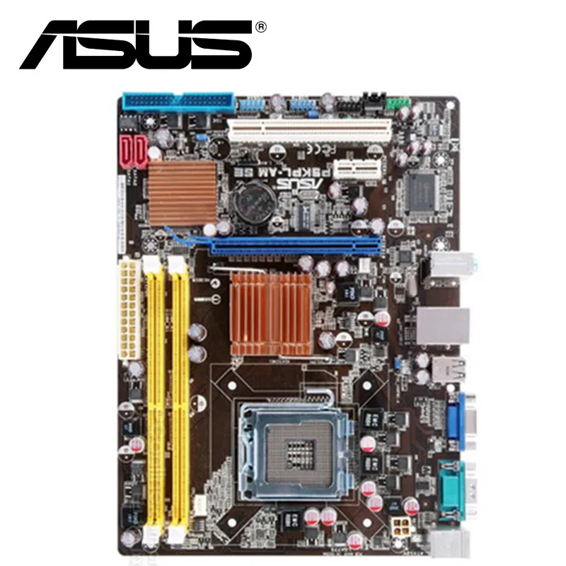 Asus P5KPL-AM SE материнская плата G31 разъем LGA для 775 ядро Intel Pentium Celeron DDR2 4G u блок питания