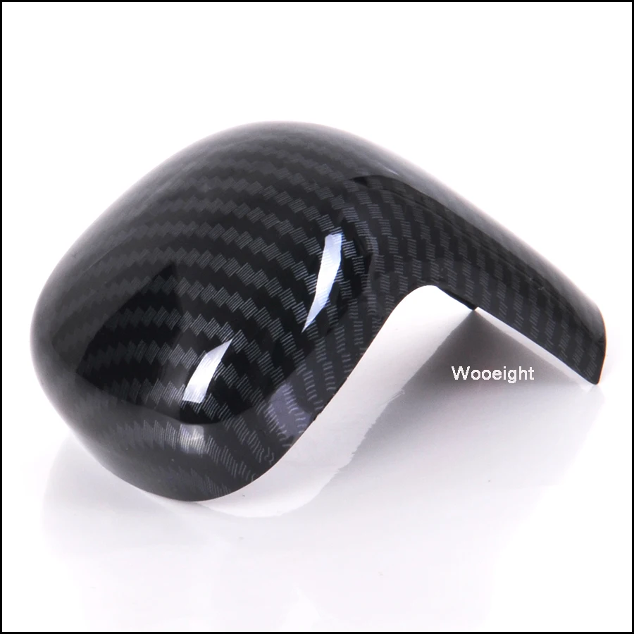 Car Accessories Universal Manual ABS Carbon Fiber Style Interior Gear Head Shift Knob Switching Cover For Toyota Camry 2018 (3)