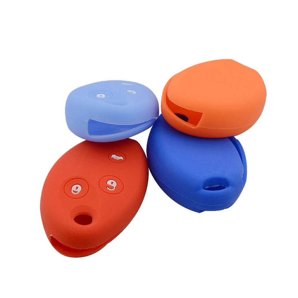 3 buttons silicone car key shell for Citroen 4