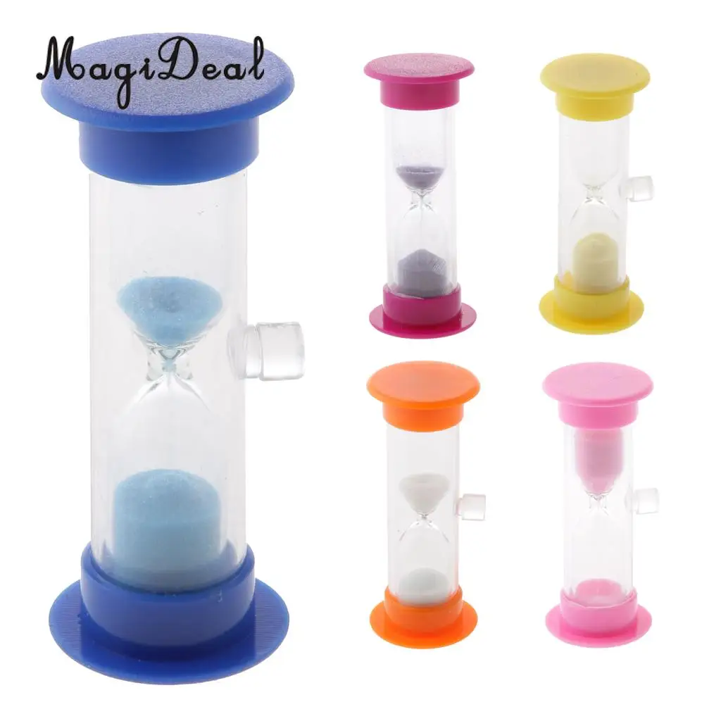 Home Decor Table Stand 3 Min Sand Glass Sandglass Hourglass with Suction  Kitchen Cooking Dining Timer Clock