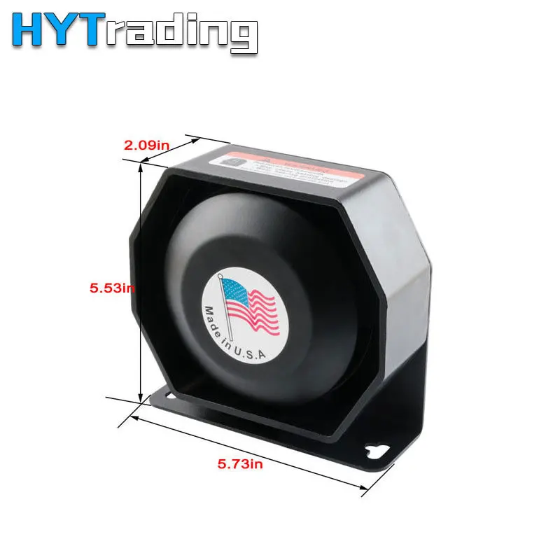  Car Police Horns 400W warning Alarm 8 Sound Wireless Remote ControlSound Signal For Car Motorcycle 