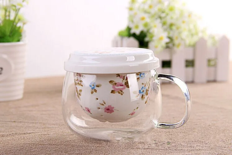 1PC Heat Resistant Glass Teapot Pottery with Removable Porcelain Infuser Coffee Cup Loose Leaf Teapots Ceramic JM 005 | Дом и сад