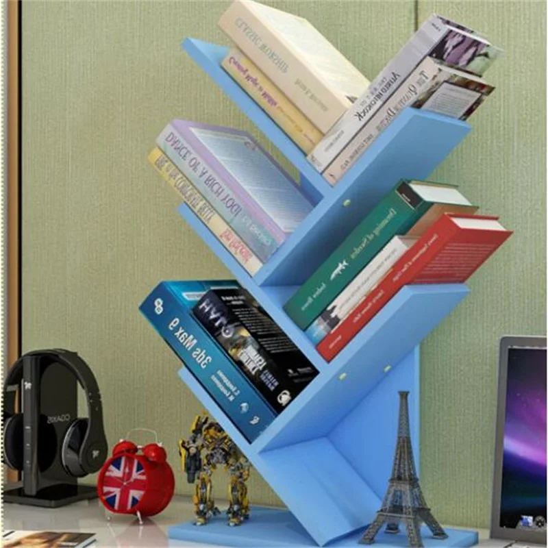 60*31*17 سنتيمتر الحديثة مكتب المكتبية أربعة طبقة خزانة الخشب الأطفال نوم bookrack