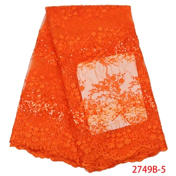

African Lace Fabric 2018 Embroidered Nigerian Laces Fabric Bridal High Quality French Tulle Lace Fabric For Wedding Party QF2749