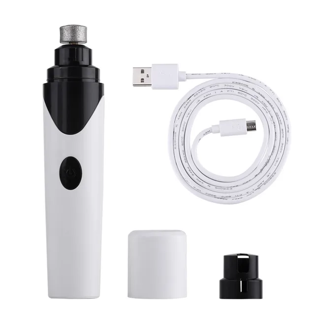 Pet Dog Electric USB Rechargeable Pet Nail Grinder Dogs Cats Finger Paws Grooming Trimming Tool