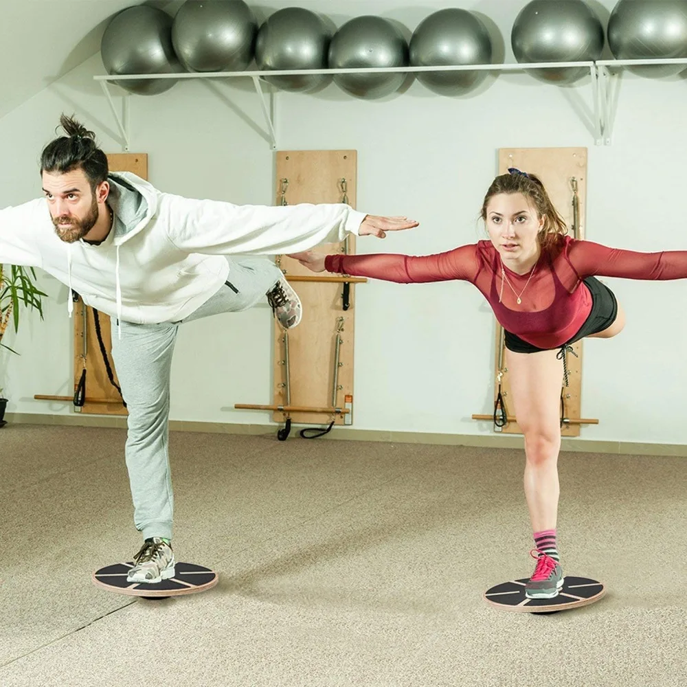 Деревянная доска для балансировки пластина для йоги балансир Противоскользящий высокий уровень тренировочный баланс гимнастическая доска для упражнений фитнес-оборудование аксессуары