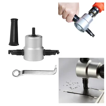

Double Metal Cutting Double Head Sheet Nibbler Saw Metal Cutting Drill Attachment Free Cutting Tool Nibbler Sheet Metal Cut