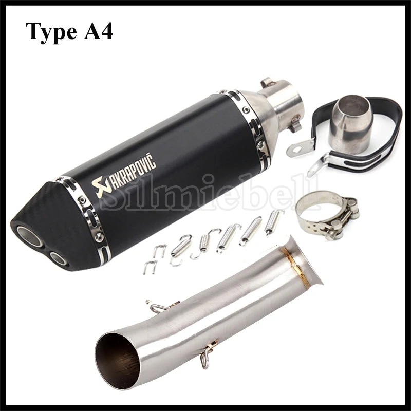 Escape Akrapovic выхлопная труба мотоцикла для KTM DUKE 390 RC390 125 RC 250 RC12 без шнуровки средняя