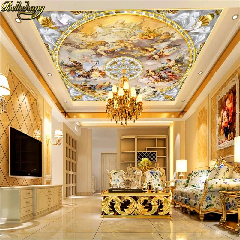 beibehang western european blue sky angel papel de 01