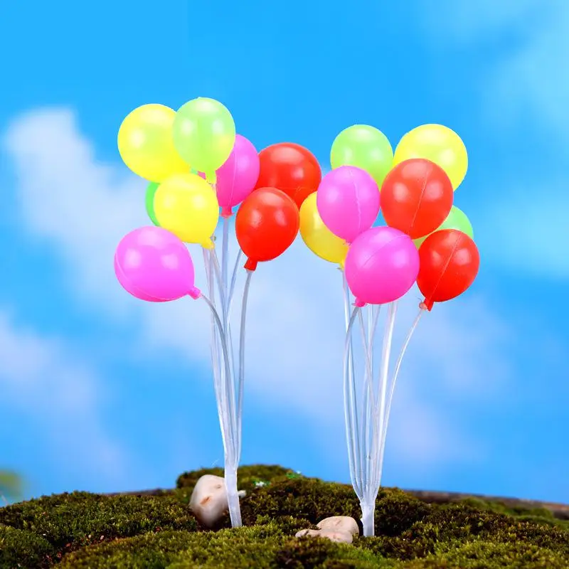 

2 Set Moss Micro Landscape Decoration Mini Balloon Shooting Props Home Decoration Material Jewelry