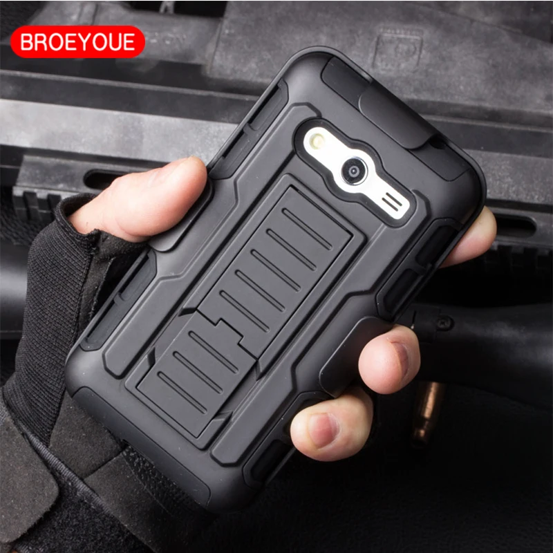 

BROEYOUE Case For Samsung Galaxy Core 2 Future Holster Hybrid Hard Cover Case For Samsung Galaxy Core2 G3559 G355h Phone Cases
