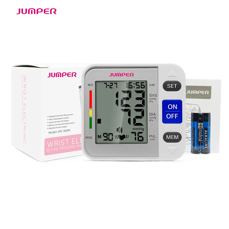 Jumper Health Care LCD digital wrist Blood Pressure Monitor/ meter, CE&FDA Tonometer Tensiometro Automatic Cuff Sphygmomanometer Jumper Health Care LCD digital wrist Blood Pressure Monitor/ meter, CE&FDA Tonometer Tensiometro Automatic Cuff Sphygmomanometer