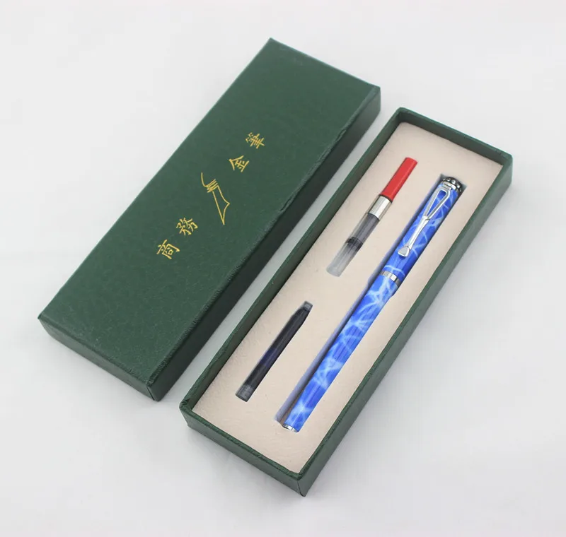 Jinhao 301 Алмазная перьевая ручка высококачественные серебристые стальные