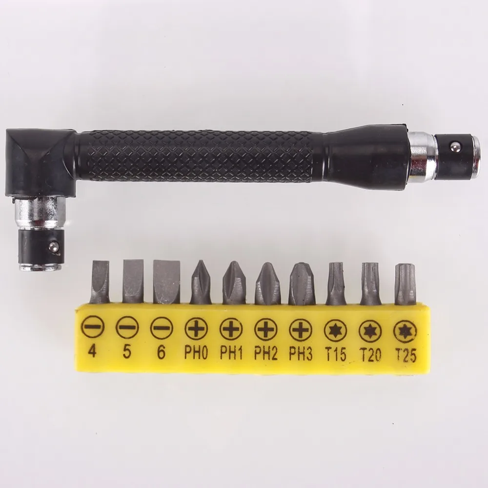 

11Pcs/Set Screwdriver Bit Two Way 1/4 Inch Hex Socket Torque Wrench Universal Double Head Hand Tool Ratchet Wrench Tools Driver