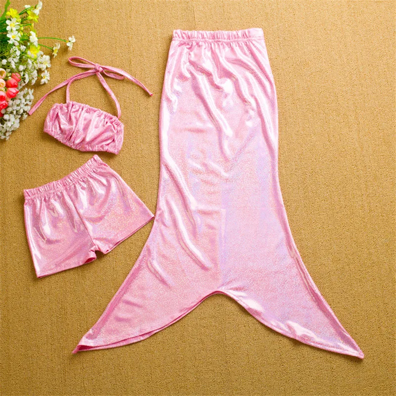 Милый раздельный бикини для маленькой девочки от 2 до 10 лет, модные костюмы, пляжная одежда для купания, Infantil, лето - Цвет: Розовый