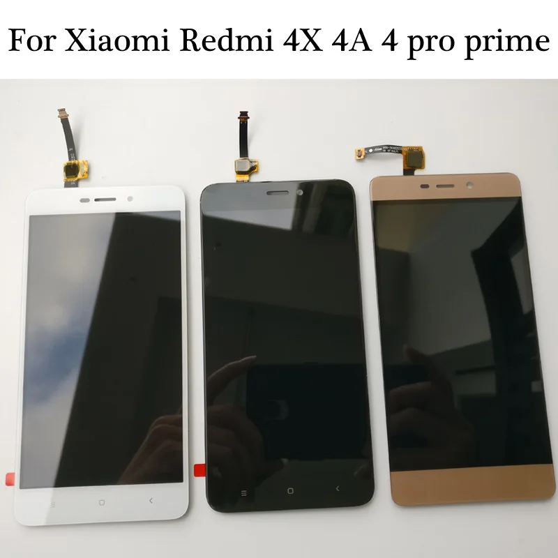 Протестированный высококачественный черный/белый/золотой для Xiaomi Redmi 4X 4A 4 pro prime ЖК-дисплей+ кодирующий преобразователь сенсорного экрана в сборе