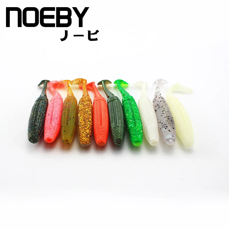 NOEBY 5 шт./лот Мягкая приманка 100 мм/9 г мягкая рыболовная ручной работы ручная