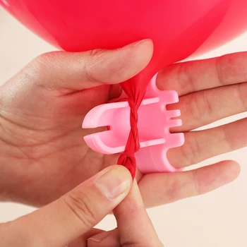 

1Pcs High quality Balloon knotter latex balloon fastener easily knot wedding party balloon accessories Color random